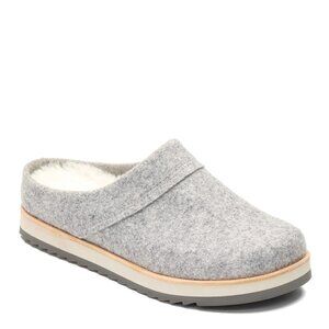 Merrell Women's Gray Juno Wool Fur Insulated Slip-On Casual Clogs Size 8